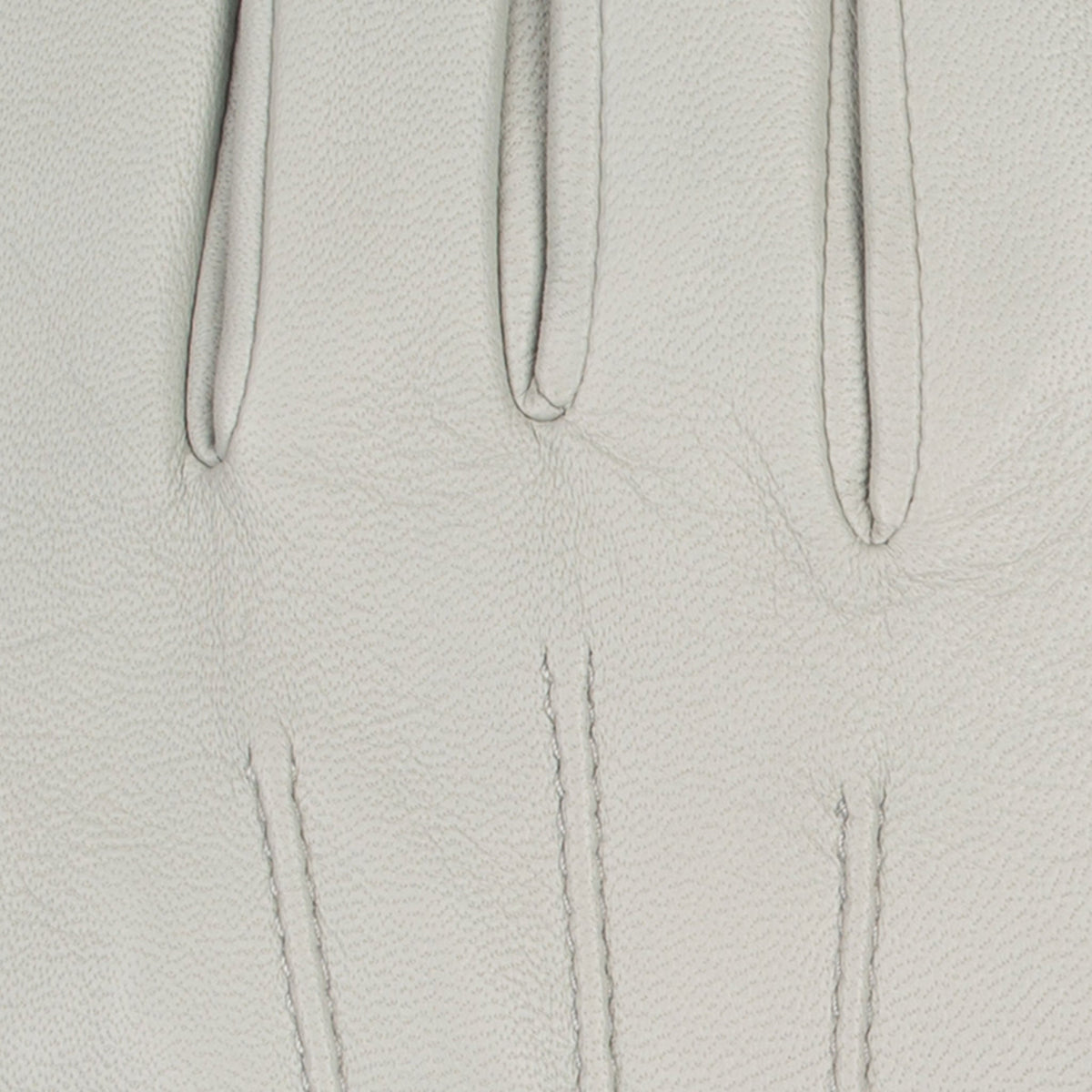 Women's three point leather gloves silver, fingers.