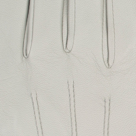 Women's three point leather gloves silver, fingers.