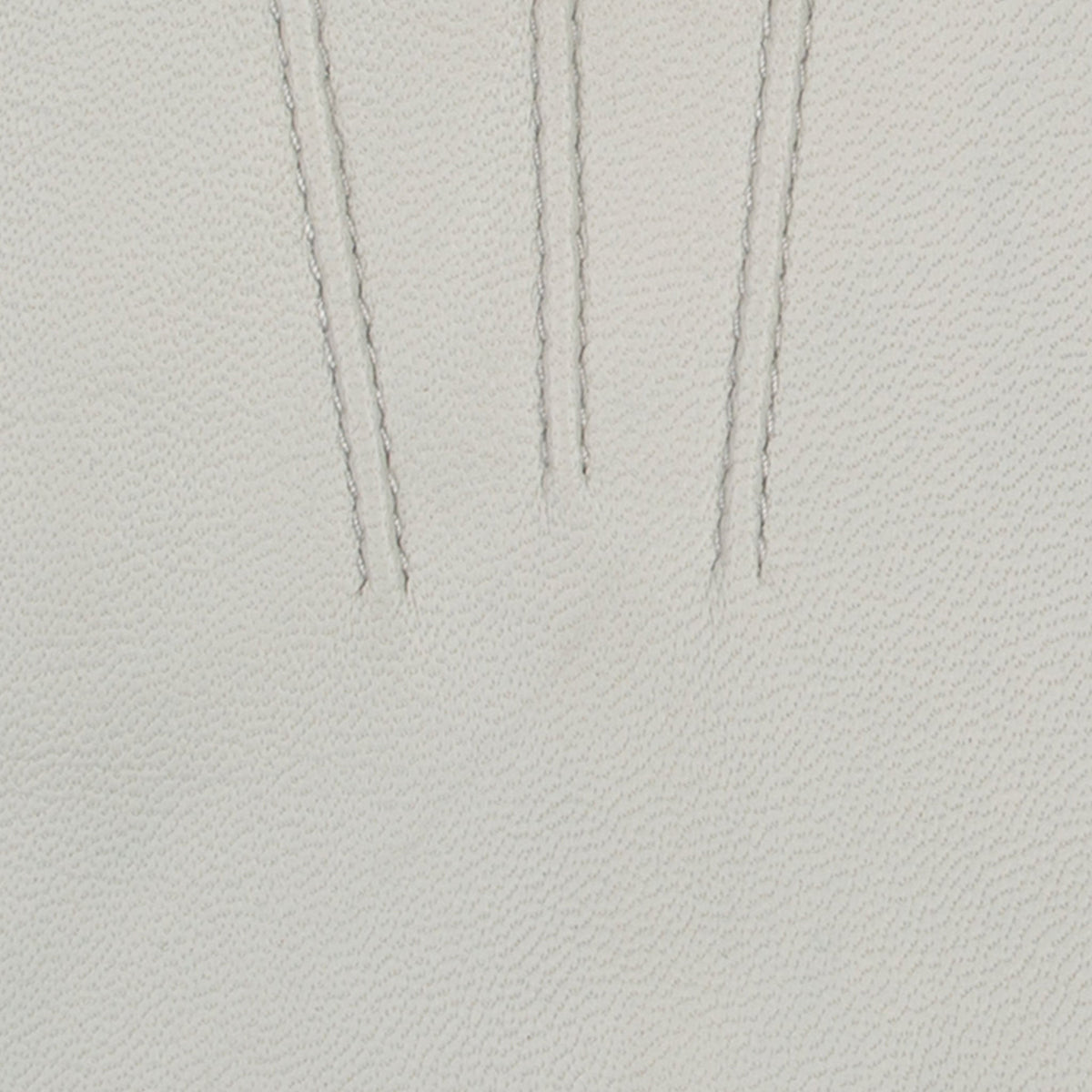 Women's three point leather gloves silver, three-point stitching. 
