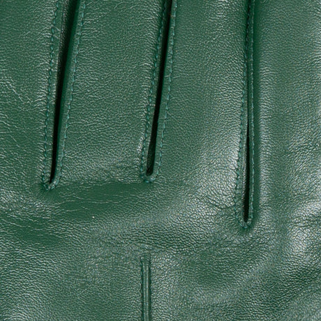 Women's Forest Touchscreen Single Point Faux Fur Lined Leather Gloves Fingers