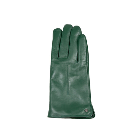 Women's Forest Touchscreen Single Point Faux Fur Lined Leather Gloves Right