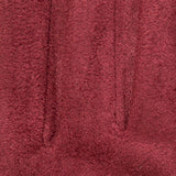 Women's touchscreen velour-lined faux suede gloves with faux fur cuffs in berry/black fingers