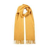 Women's plain pashmina scarf in yellow 