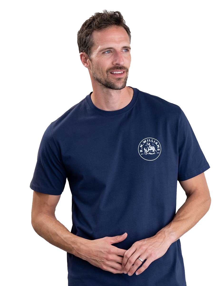 RM WILLIAMS Wondai t-shirt - Men's - Dark Navy RM Williams