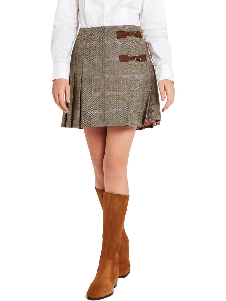 DUBARRY Blossom Ladies Tweed Skirt - Woodrose