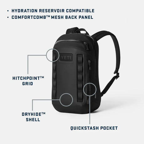YETI Cayo 15L All‑Weather Backpack - Features