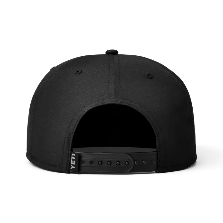 YETI COOLERS Mid Pro Flat Brim Rope Hat – Black