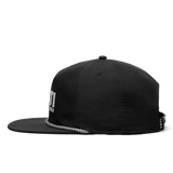 YETI COOLERS Mid Pro Flat Brim Rope Hat – Black
