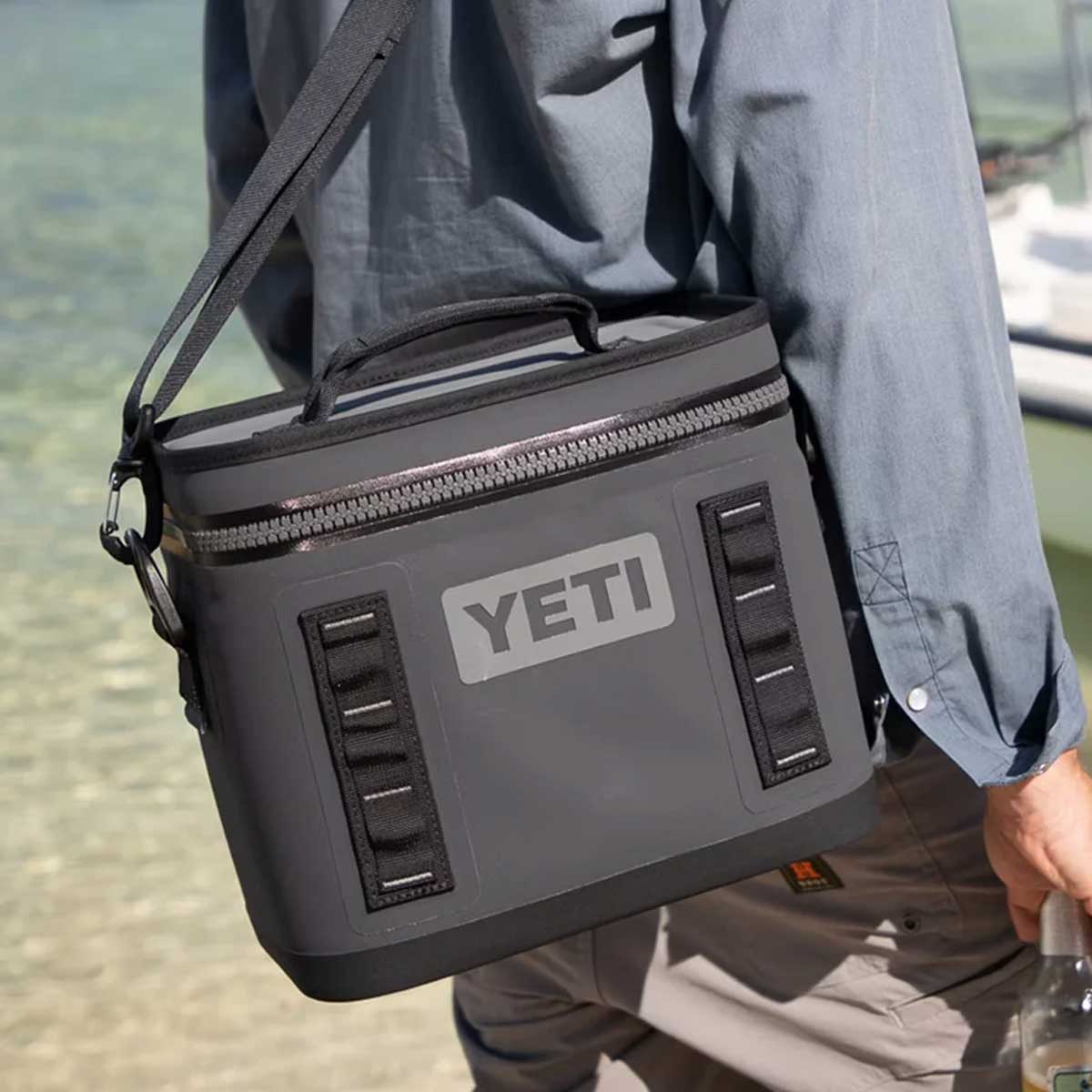 YETI Hopper Flip 8 Waterproof Leakproof Fabric Cooler Bag - Charcoal