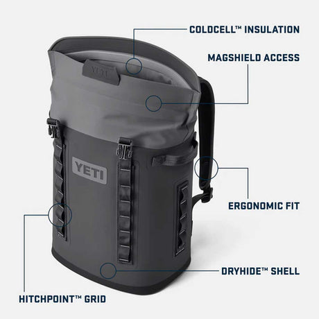 YETI Hopper M20 Backpack Soft Cooler - Big Wave Blue