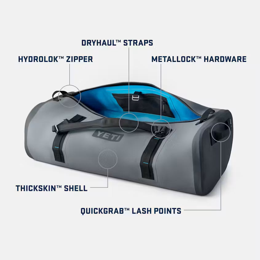 YETI Panga 100L Waterproof Duffel Bag - Storm Grey