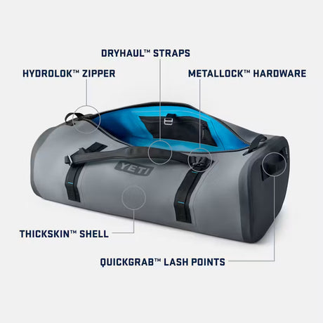 YETI Panga 100L Waterproof Duffel Bag - Storm Grey