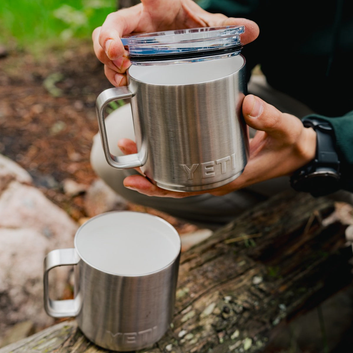 YETI Rambler 10 OZ (296ml) Stackable Mug With Magslider Lid - Stainless Steel