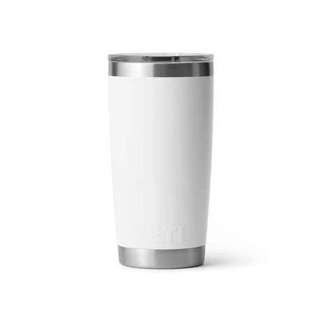 YETI Rambler 20 OZ (591ml) Tumbler With Magslider Lid - White - back view