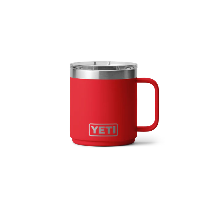 YETI Rambler 10oz (295ml) Stackable Mug with DuraSip™ Ceramic Lining - Rescue Red