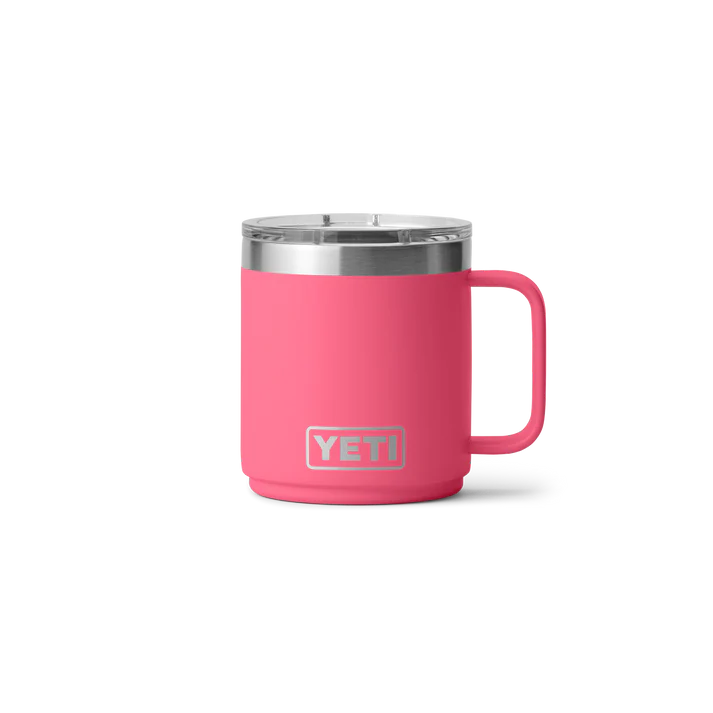 YETI Rambler 10oz (295ml) Stackable Mug with DuraSip™ Ceramic Lining - Tropical Pink