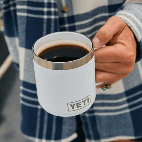 YETI Rambler 10oz (295ml) Stackable Mug with DuraSip™ Ceramic Lining - White