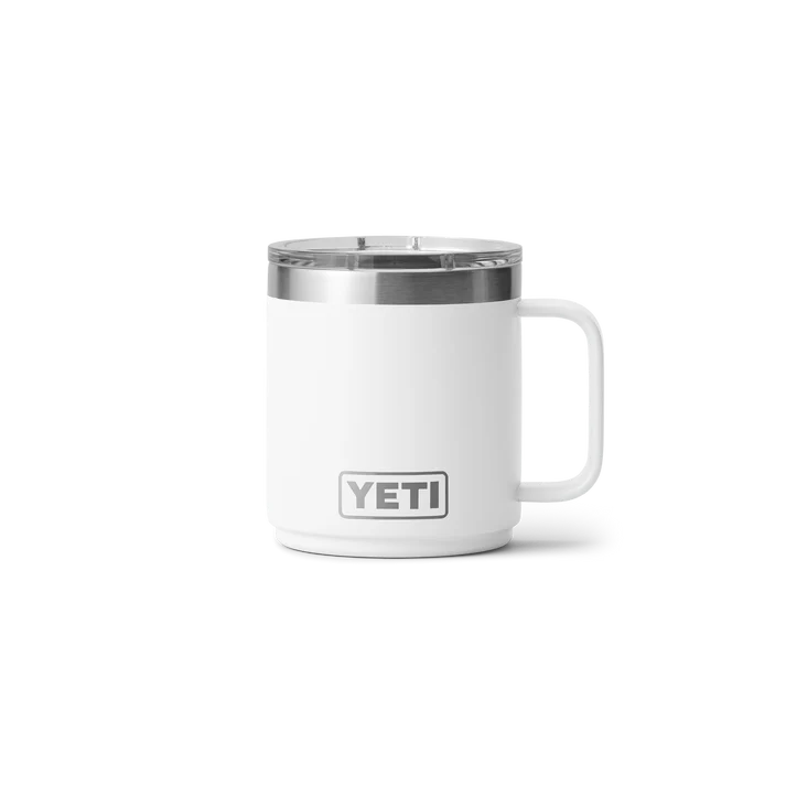 YETI Rambler 10oz (295ml) Stackable Mug with DuraSip™ Ceramic Lining - White