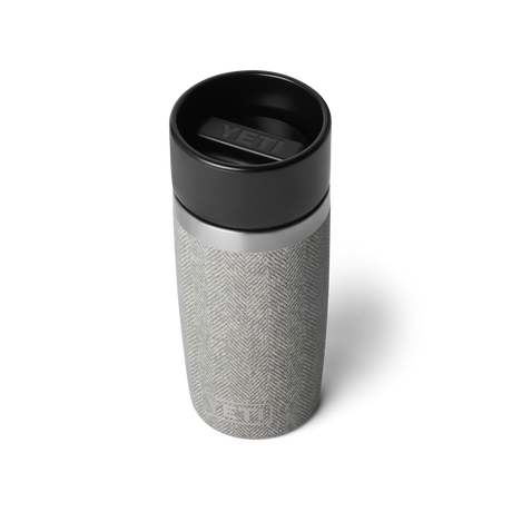 YETI Rambler 12 OZ Travel Bottle Riverhead Green three-quarter view
