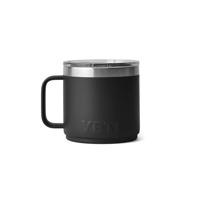 YETI Rambler 14oz (414ml) Stackable Mug with DuraSip™ Ceramic Lining - Black