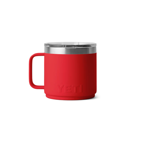 YETI Rambler 14oz (414ml) Stackable Mug with DuraSip™ Ceramic Lining - Rescue Red