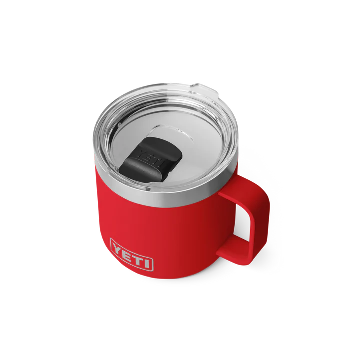 YETI Rambler 14oz (414ml) Stackable Mug with DuraSip™ Ceramic Lining - Rescue Red