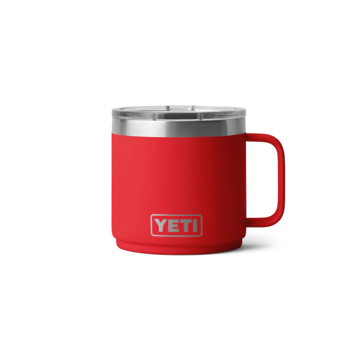 YETI Rambler 14oz (414ml) Stackable Mug with DuraSip™ Ceramic Lining - Rescue Red