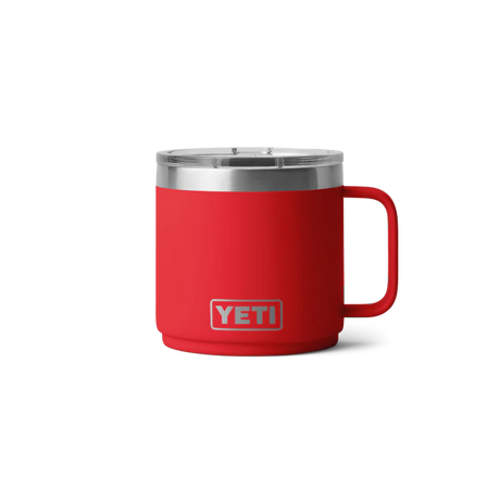YETI Rambler 14oz (414ml) Stackable Mug with DuraSip™ Ceramic Lining - Rescue Red