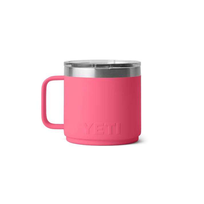 YETI Rambler 14oz (414ml) Stackable Mug with DuraSip™ Ceramic Lining - Tropical Pink