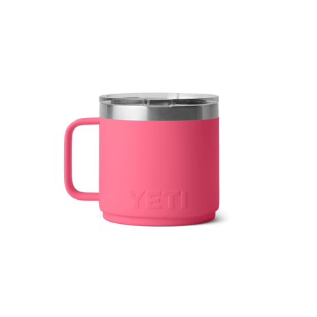 YETI Rambler 14oz (414ml) Stackable Mug with DuraSip™ Ceramic Lining - Tropical Pink