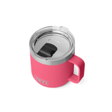YETI Rambler 14oz (414ml) Stackable Mug with DuraSip™ Ceramic Lining - Tropical Pink