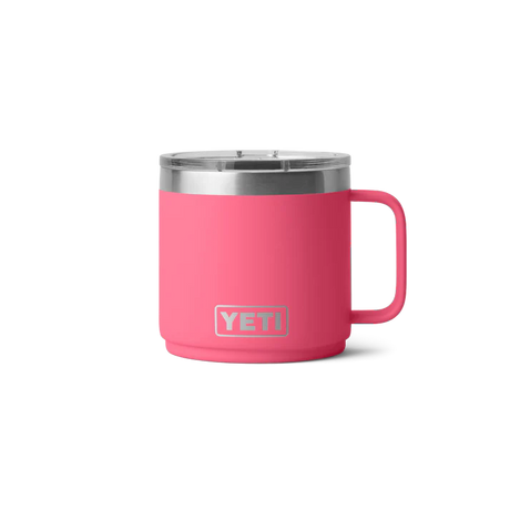 YETI Rambler 14oz (414ml) Stackable Mug with DuraSip™ Ceramic Lining - Tropical Pink