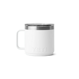 YETI Rambler 14oz (414ml) Stackable Mug with DuraSip™ Ceramic Lining - White