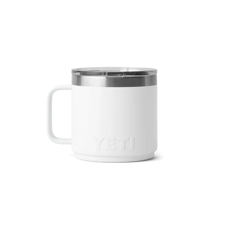 YETI Rambler 14oz (414ml) Stackable Mug with DuraSip™ Ceramic Lining - White