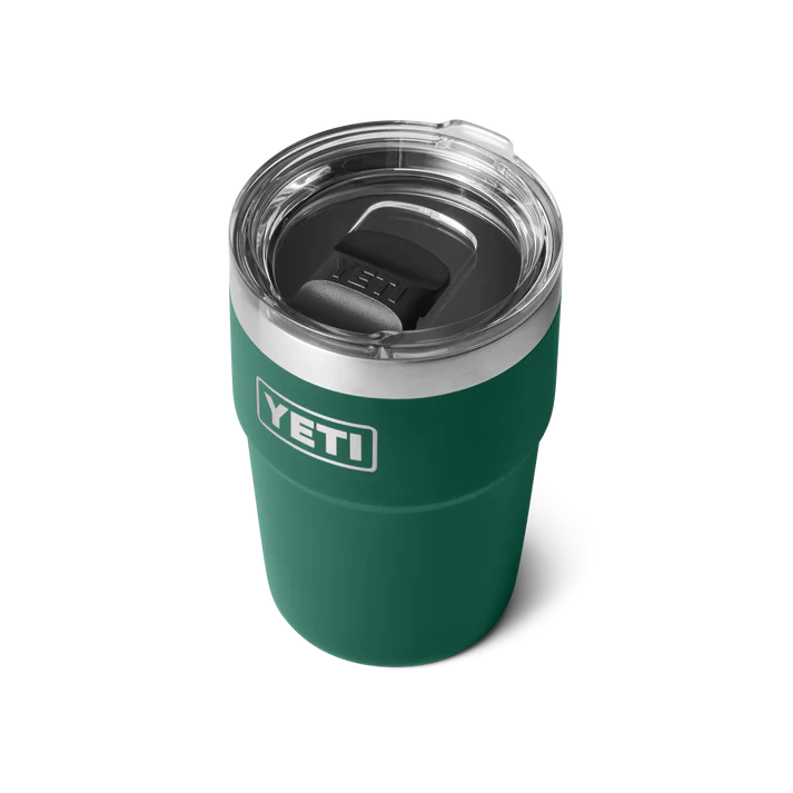 YETI Rambler 16 OZ (473ml) Stackable Cup With Magslider Lid - Black Forest Green
