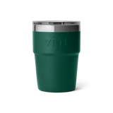 YETI Rambler 16 OZ (473ml) Stackable Cup With Magslider Lid - Black Forest Green