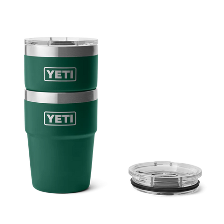 YETI Rambler 16 OZ (473ml) Stackable Cup With Magslider Lid - Black Forest Green