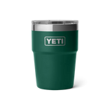 YETI Rambler 16 OZ (473ml) Stackable Cup With Magslider Lid - Black Forest Green