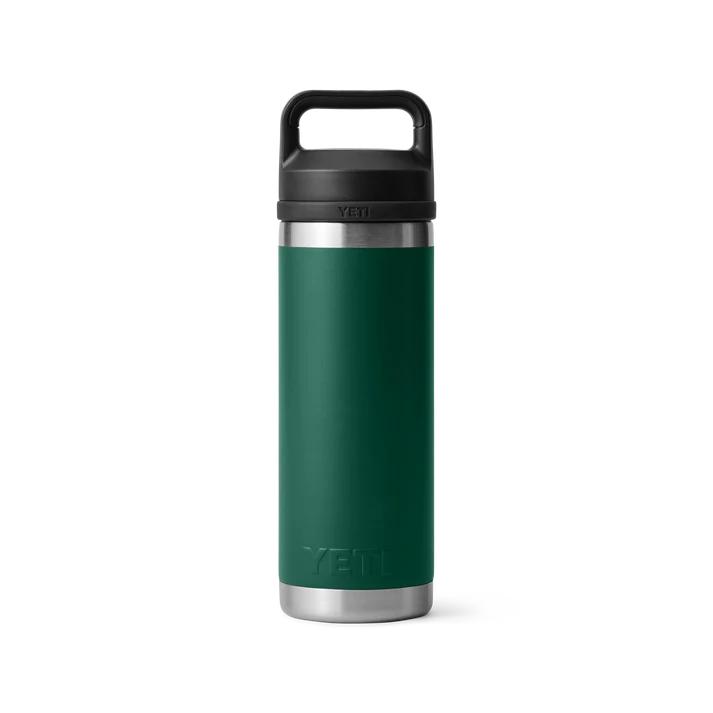 YETI Rambler 18 OZ (532ml) Bottle With Chug Cap - Black Forest Green