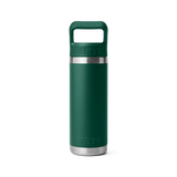 YETI Rambler 18 OZ (532ml) Bottle With Straw Cap - Black Forest Green