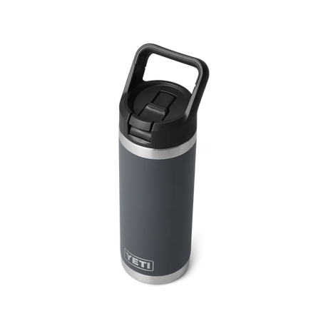 YETI Rambler 18 OZ (532ml) Bottle With Straw Cap - Charcoal