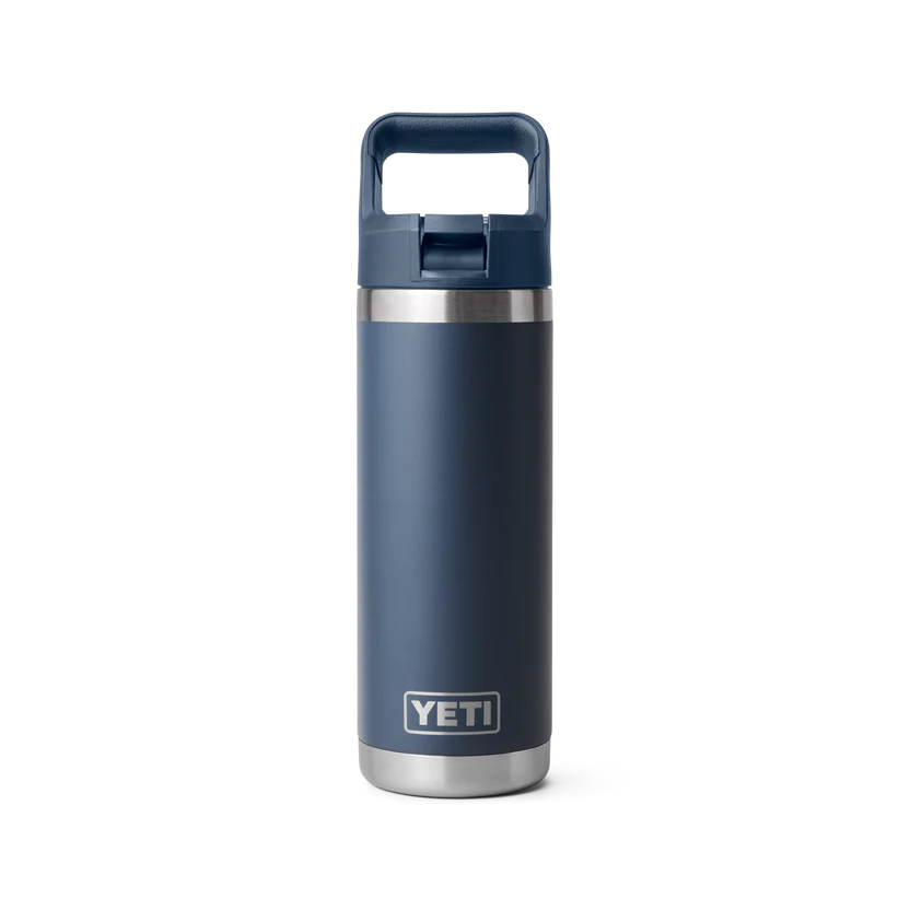 YETI Rambler 18 OZ (532ml) Bottle With Straw Cap - Navy