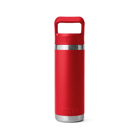 YETI Rambler 18 OZ (532ml) Bottle With Straw Cap - Rescue Red