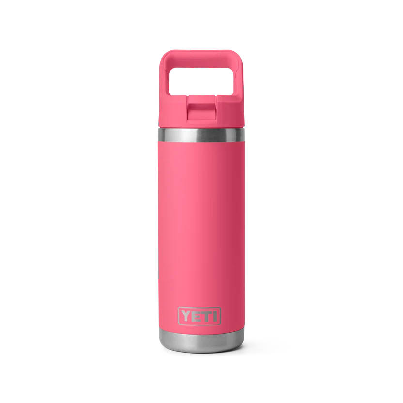 YETI Rambler 18 OZ (532ml) Bottle With Straw Cap - Tropical Pink