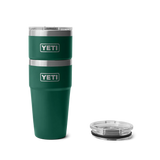 YETI Rambler 20 OZ (591ml) Stackable Cup With Magslider Lid - Black Forest Green
