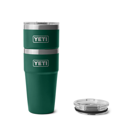 YETI Rambler 20 OZ (591ml) Stackable Cup With Magslider Lid - Black Forest Green