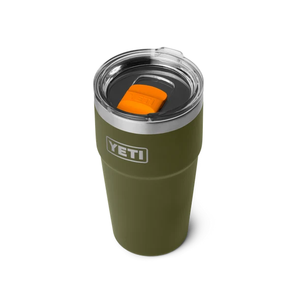YETI Rambler 20 OZ (591ml) Stackable Cup With Magslider Lid - Olive / King Crab