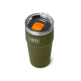 YETI Rambler 20 OZ (591ml) Stackable Cup With Magslider Lid - Olive / King Crab
