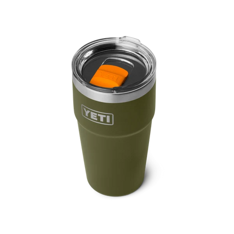 YETI Rambler 20 OZ (591ml) Stackable Cup With Magslider Lid - Olive / King Crab