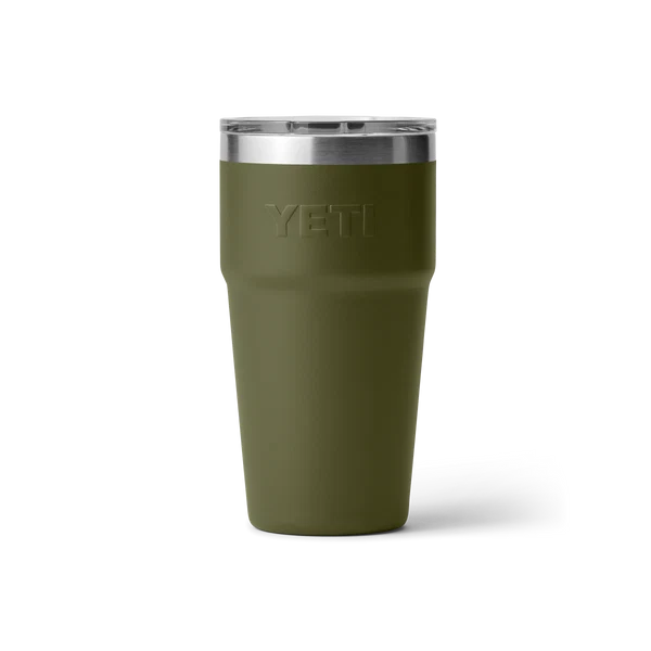 YETI Rambler 20 OZ (591ml) Stackable Cup With Magslider Lid - Olive / King Crab